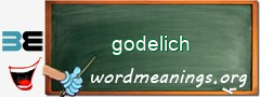 WordMeaning blackboard for godelich